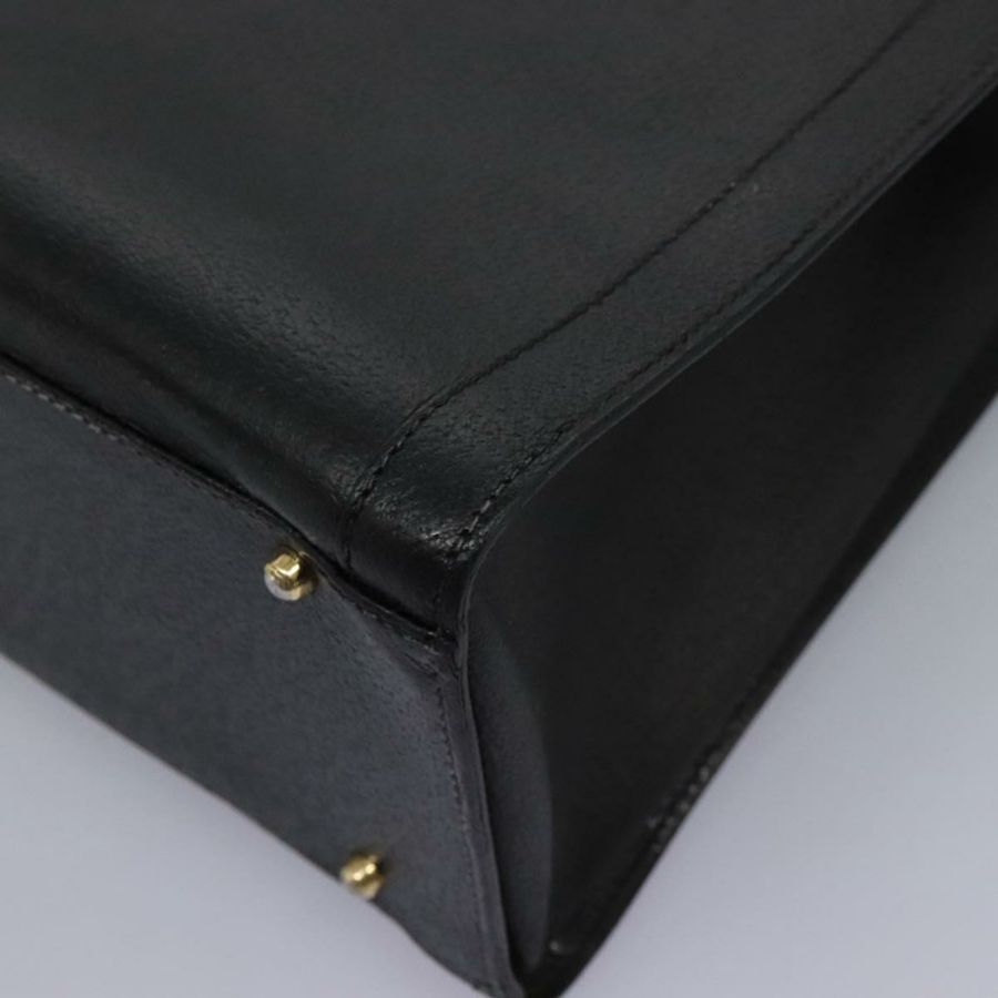 【日本直送】GUCCI 竹節手提包 皮革 黑色 金色 002 1095 0260 正品 ep7975-13