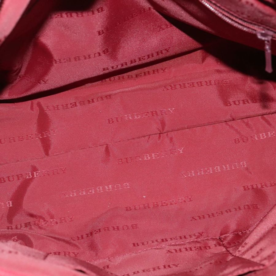 【日本直送】BURBERRY Nova 格紋手提包 尼龍 米色 銀色 正品 BD724-11