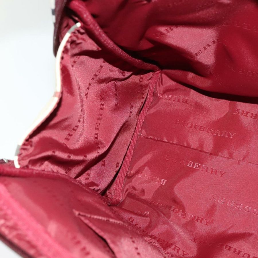 【日本直送】BURBERRY Nova 格紋手提包 尼龍 米色 銀色 正品 BD724-17