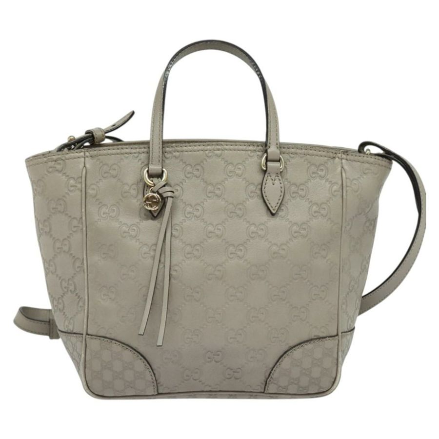 【日本直送】GUCCI GG帆布Guccissima手提包 皮革 灰色 金色 353121 正品 EC864-12
