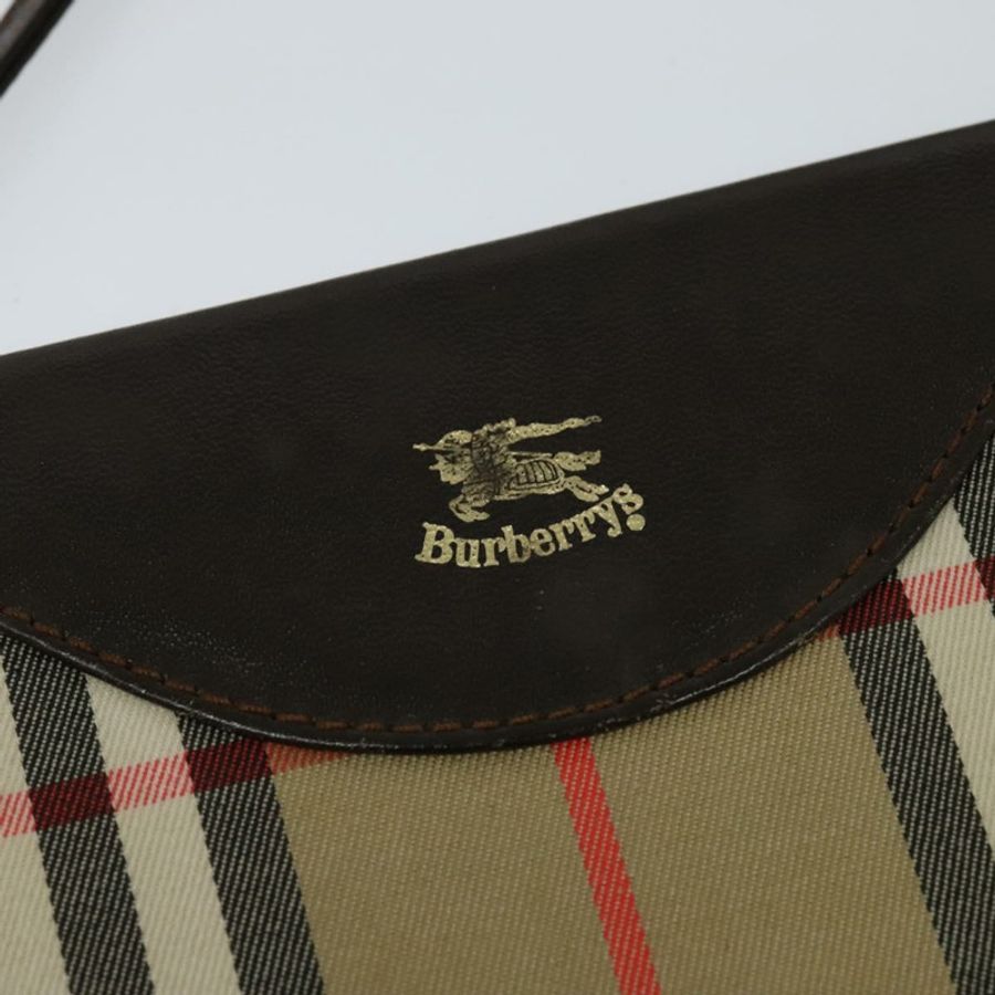 【日本直送】Burberrys Nova 格紋背包背包 米色 金色 正品 BA777-8