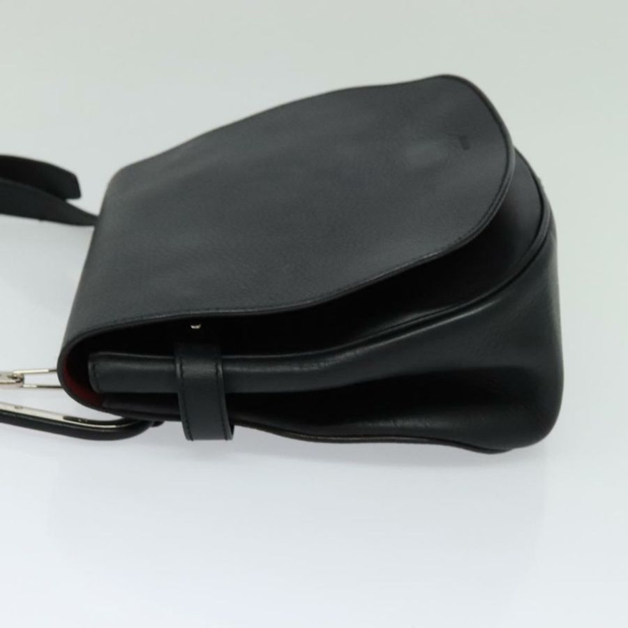 【日本直送】BALLY 黑色真皮單肩包 正品 sw183-2
