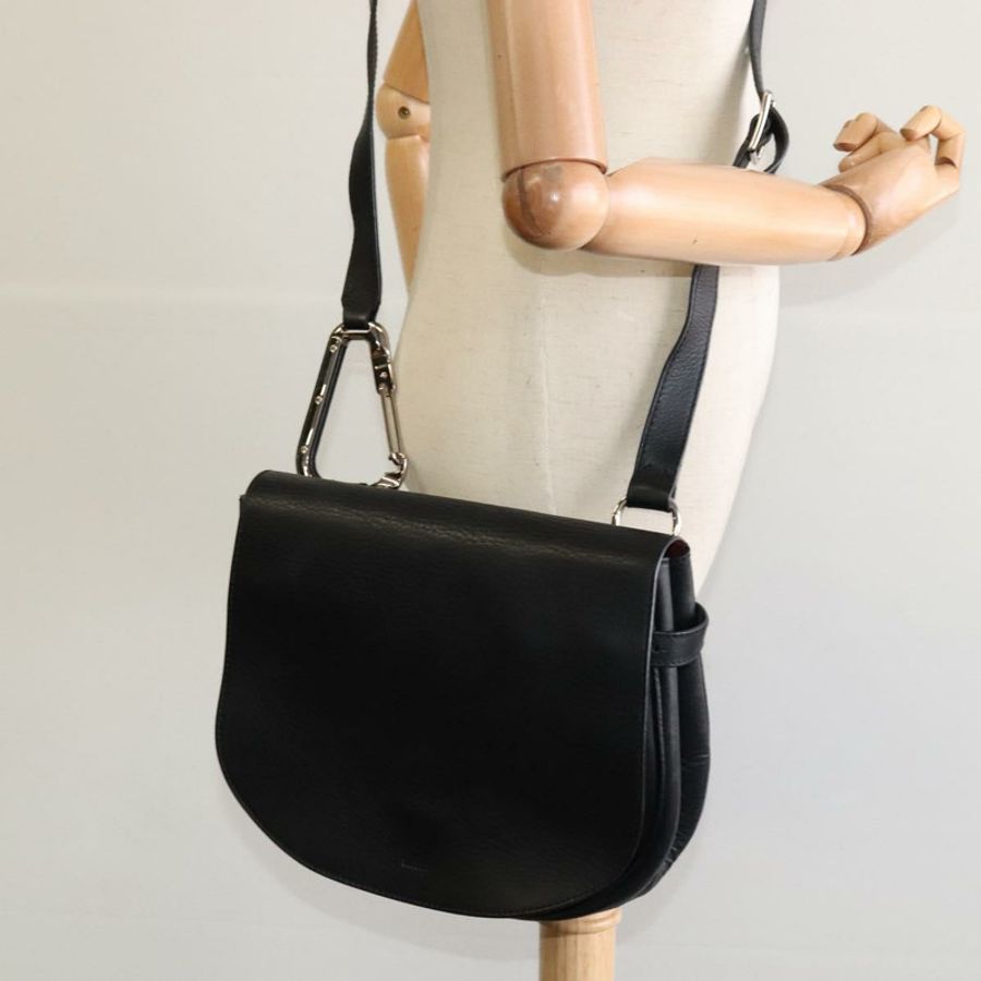 【日本直送】BALLY 黑色真皮單肩包 正品 sw183-22
