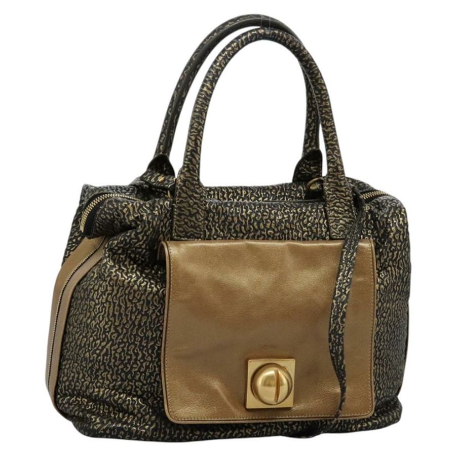 【日本直送】Chloe 皮革雙肩包 金色 正品 sw191-0