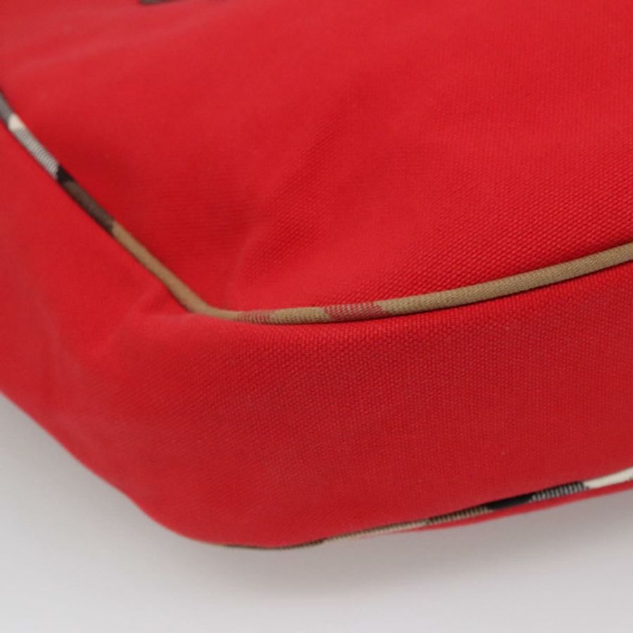 【日本直送】BURBERRY 紅色帆布單肩包 正品 ac3717-13
