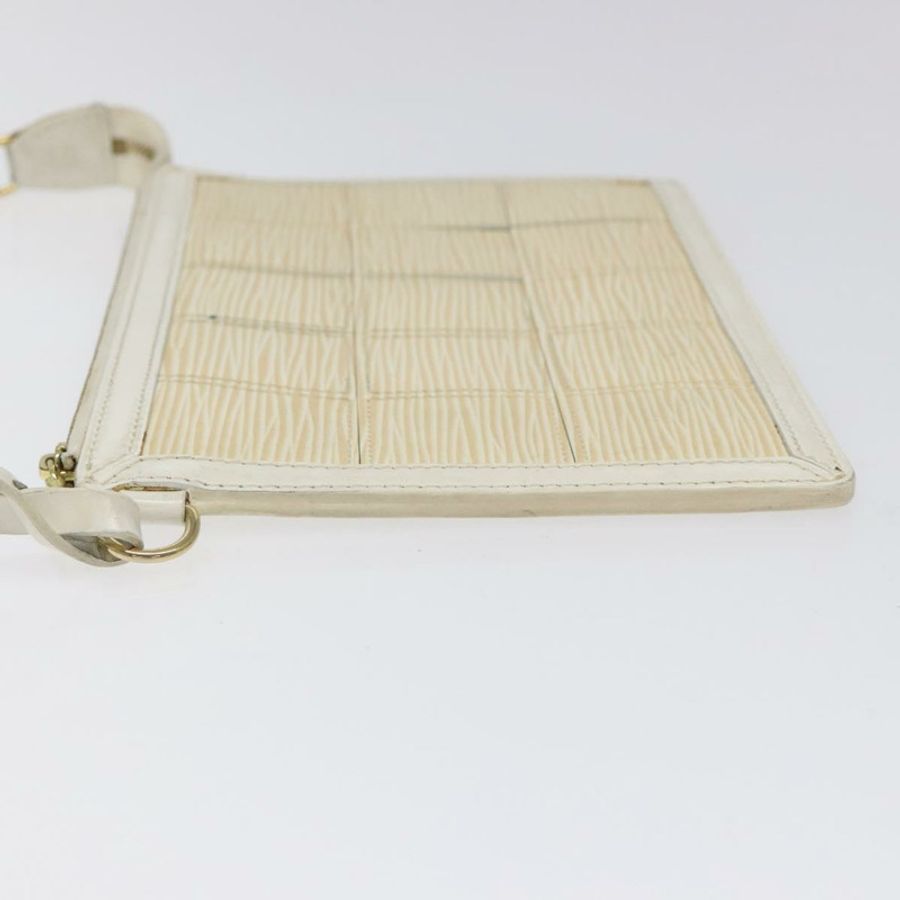 【日本直送】路易威登 Epi Stretch Delmonico 手拿包 米白色 M54603 LV 正品 EC848-3