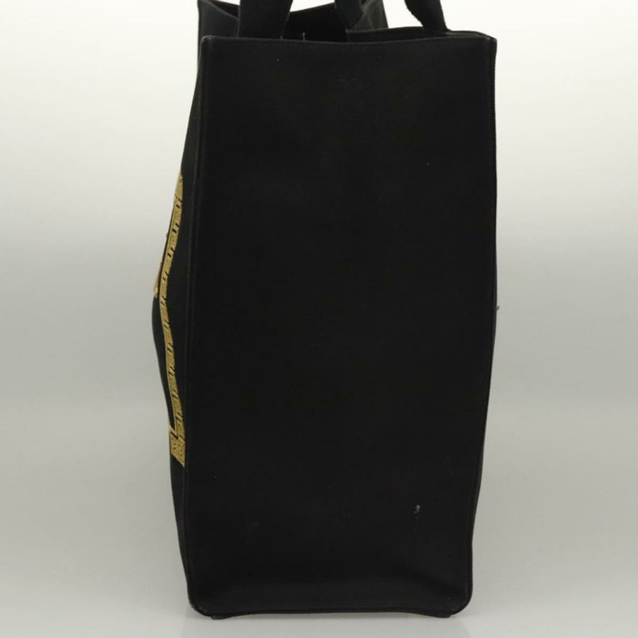 【日本直送】FENDI VERSACE 聯名款 Fenderche 帆布托特包,黑色,兩用款,正品 bs23664-2