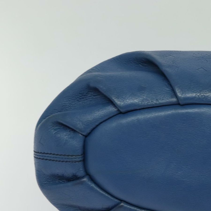 【日本直送】MCM Vicetos Logogram 手提包 皮革 2way 藍色棕色 正品 MY353-8