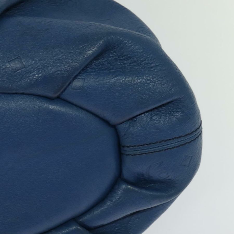 【日本直送】MCM Vicetos Logogram 手提包 皮革 2way 藍色棕色 正品 MY353-15