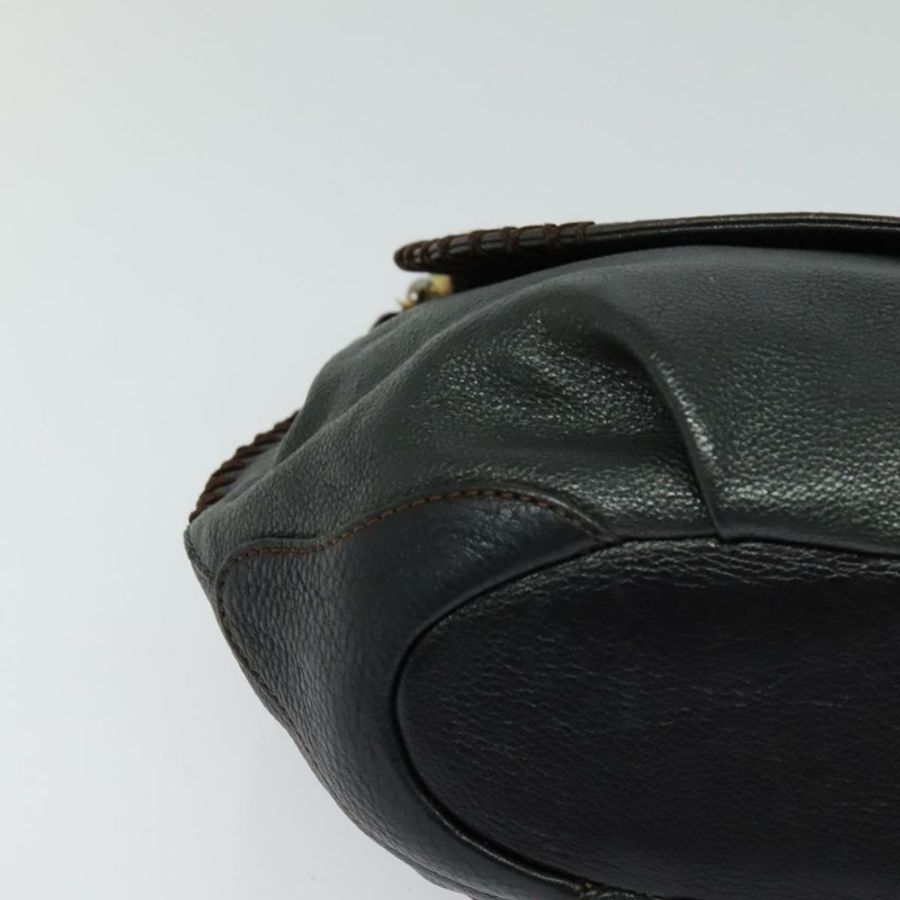 【日本直送】MCM 鏈條單肩包 皮革 灰色 金色 正品 MY336-8