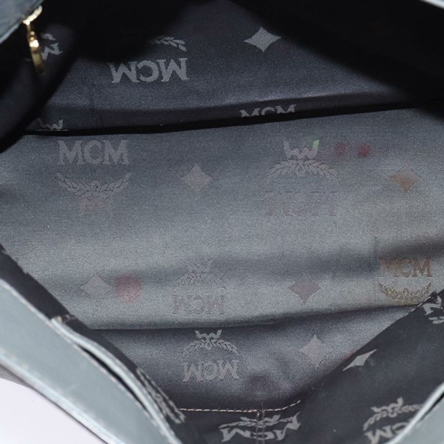 【日本直送】MCM 手提包 皮革 兩用 灰色 金色 正品 MY375-10