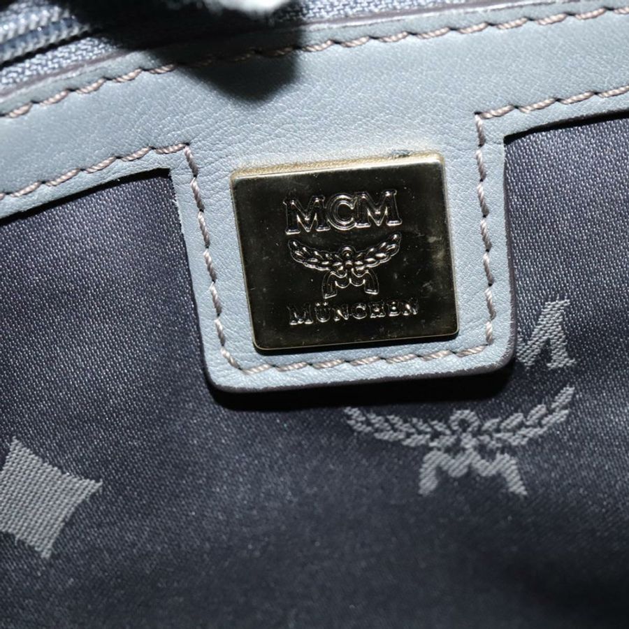 【日本直送】MCM 手提包 皮革 兩用 灰色 金色 正品 MY375-19