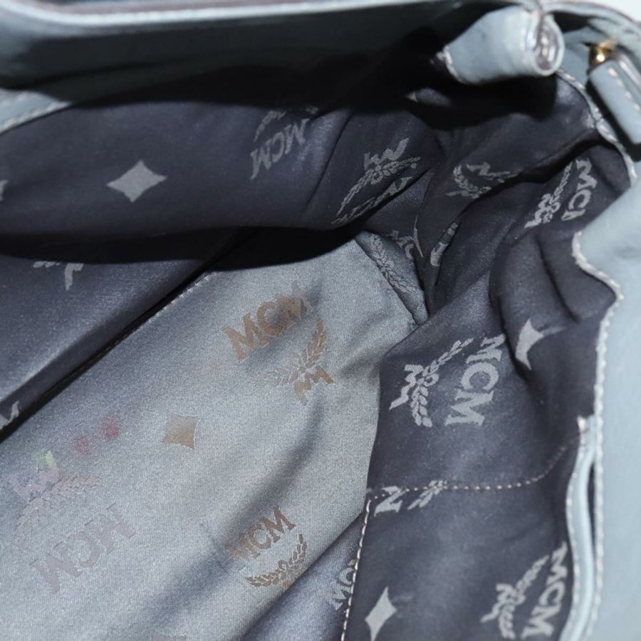 【日本直送】MCM 手提包 皮革 兩用 灰色 金色 正品 MY375-20