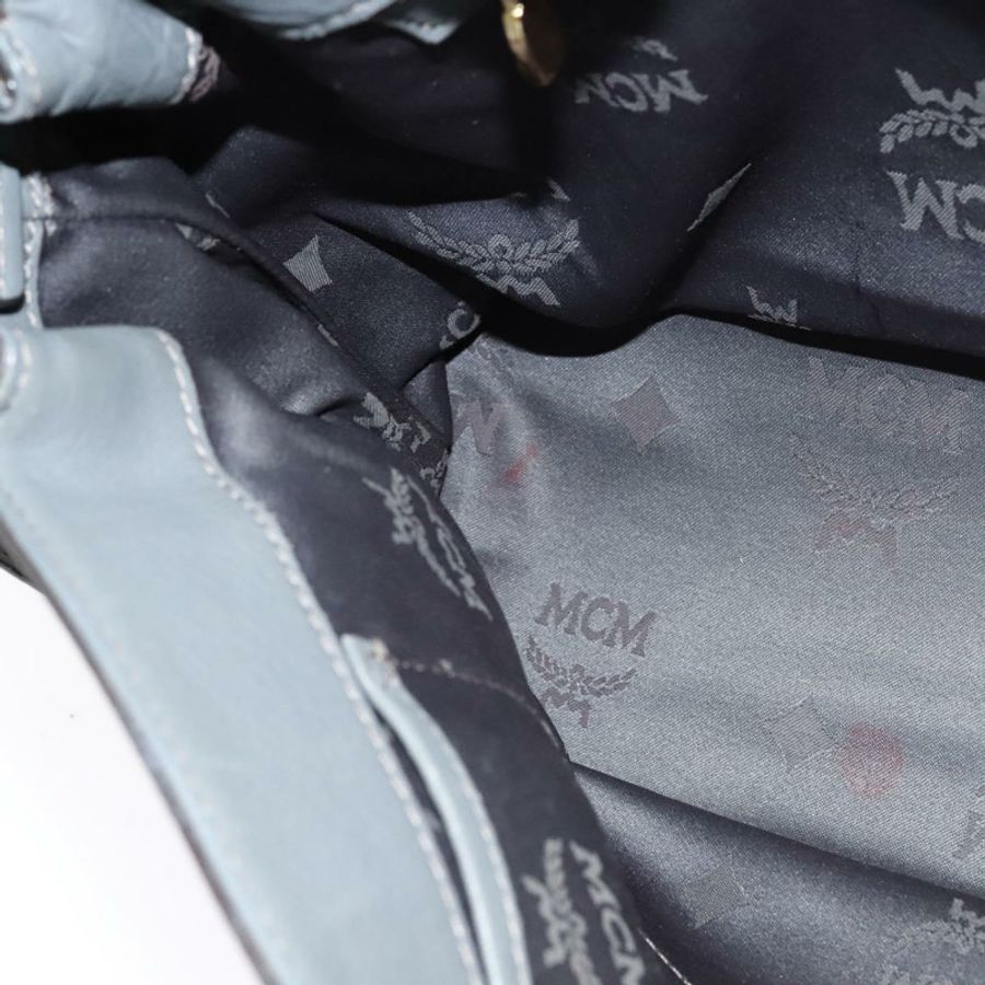 【日本直送】MCM 手提包 皮革 兩用 灰色 金色 正品 MY375-21