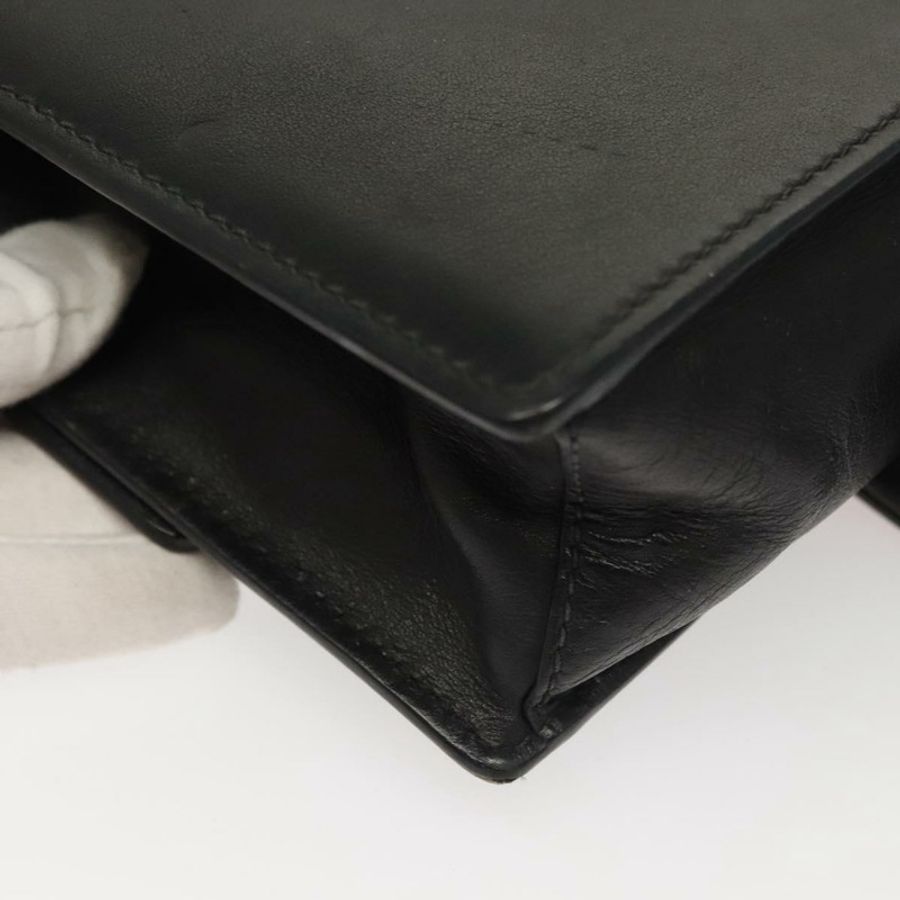 【日本直送】PRADA 鏈條單肩包 皮革 灰色 金色 正品 bs23951-15