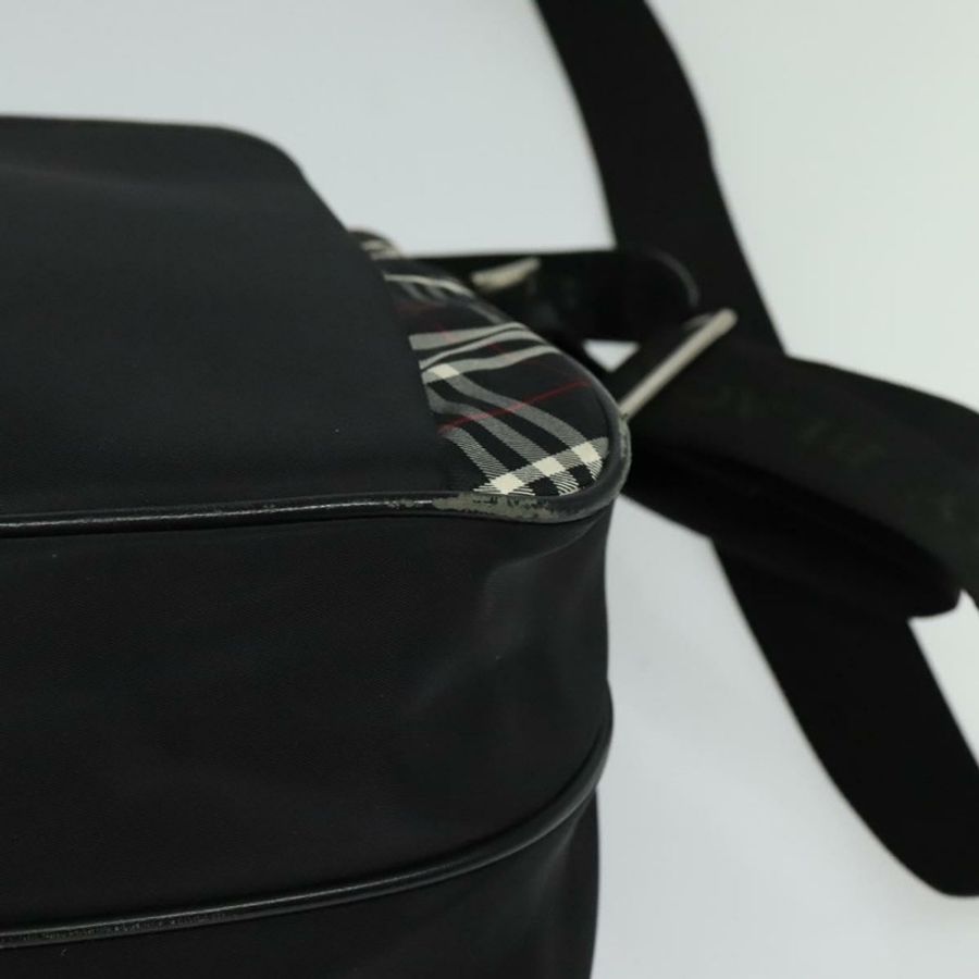 【日本直送】BURBERRY 黑標單肩包 尼龍 黑色 正品 106773-13