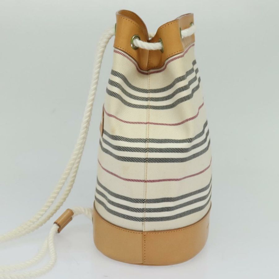 【日本直送】BURBERRY 單肩包 帆布皮革 白色 正品 bs23926-3