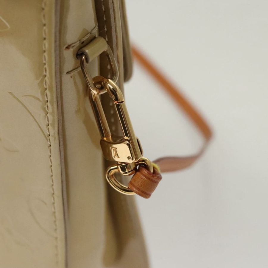 【日本直送】路易威登 Monogram Vernis Motto 配件包 米色 M91136 LV Auth sw270-7