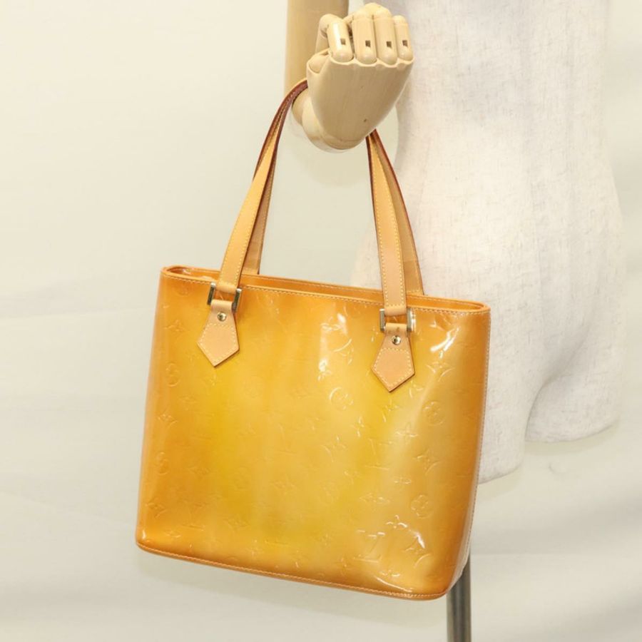 【日本直送】路易威登 Monogram Vernis Houston 手袋 Jaune M91121 LV 正品 BA914-24