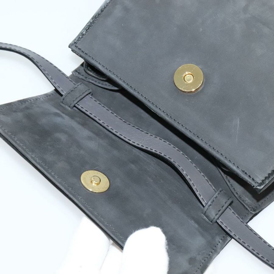 【日本直送】Salvatore Ferragamo 灰色麂皮單肩包 正品 BA862-7