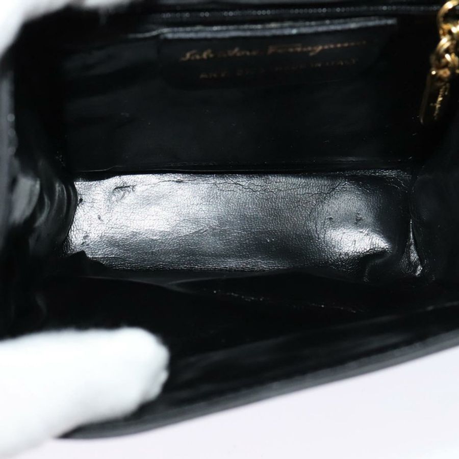【日本直送】Salvatore Ferragamo 灰色麂皮單肩包 正品 BA862-8