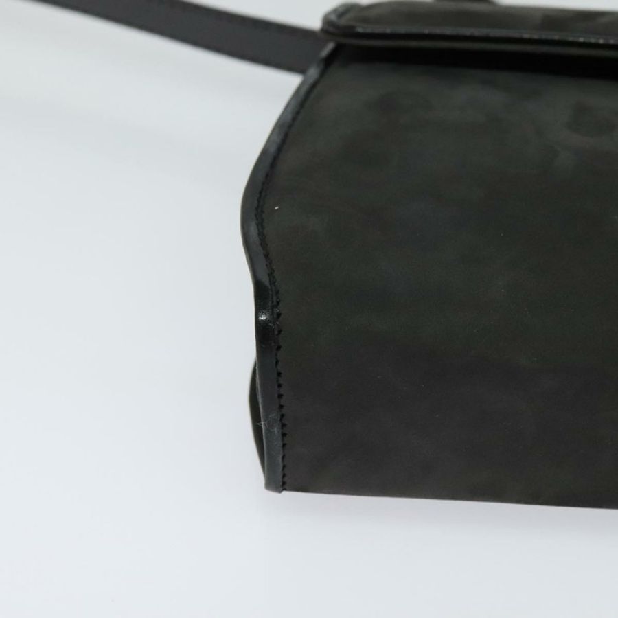 【日本直送】Salvatore Ferragamo 灰色麂皮單肩包 正品 BA862-14