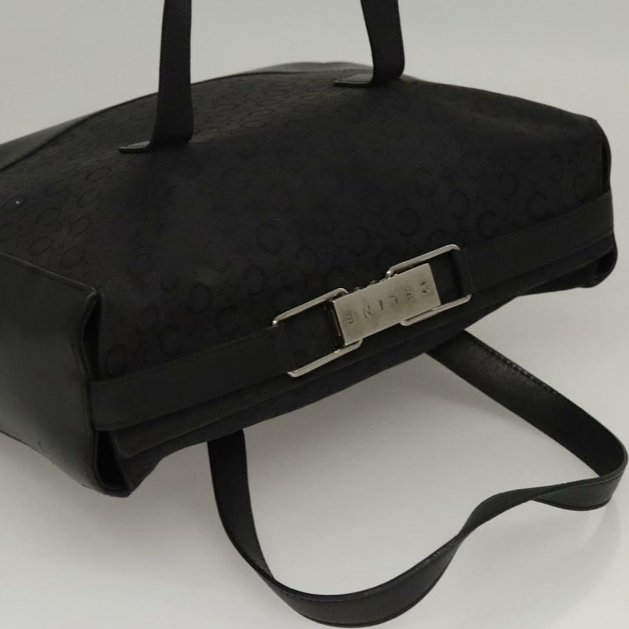 【日本直送】CELINE C Macadam 帆布手提包 黑色 正品 sw212-5