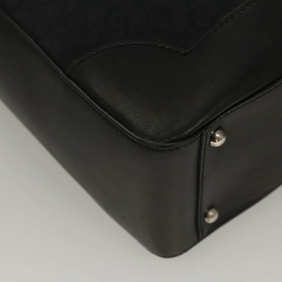 【日本直送】CELINE C Macadam 帆布手提包 黑色 正品 sw212-14