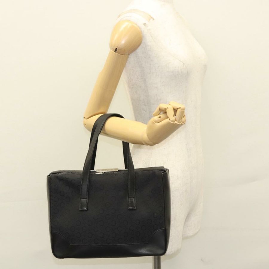 【日本直送】CELINE C Macadam 帆布手提包 黑色 正品 sw212-24