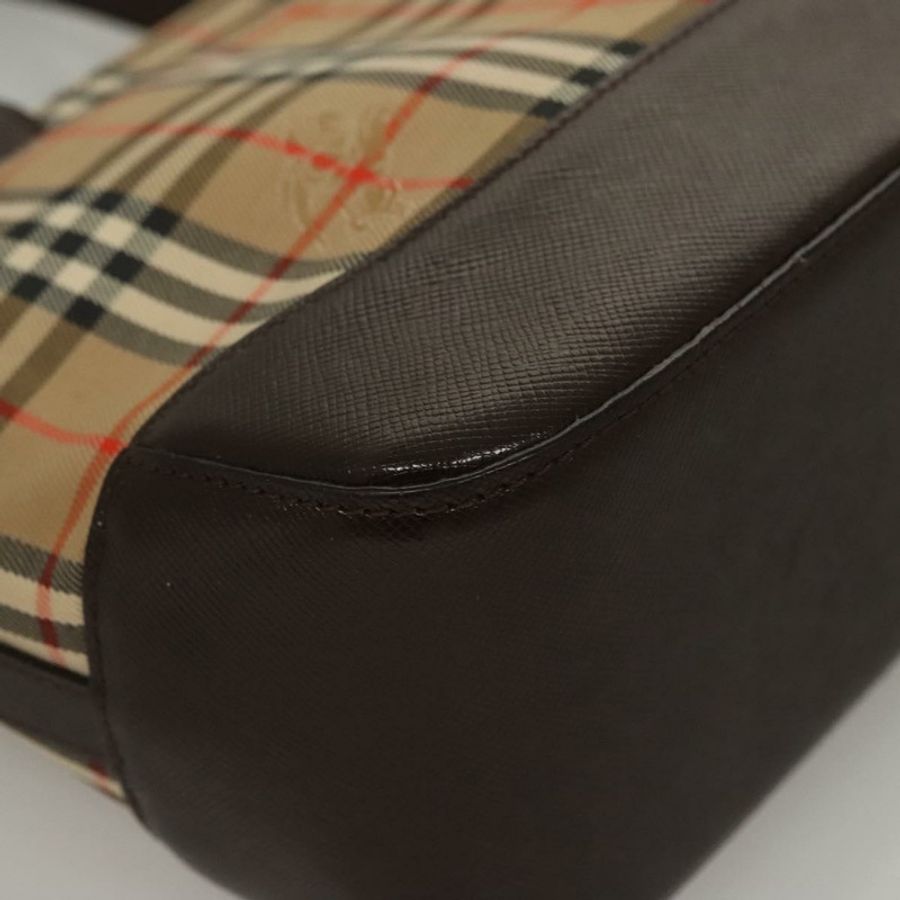 【日本直送】BURBERRY Nova 格紋手提包 帆布 米色 正品 sw226-14