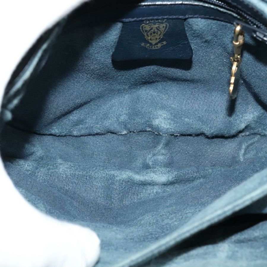 【日本直送】GUCCI 海軍藍真皮單肩包 正品 BA849-9