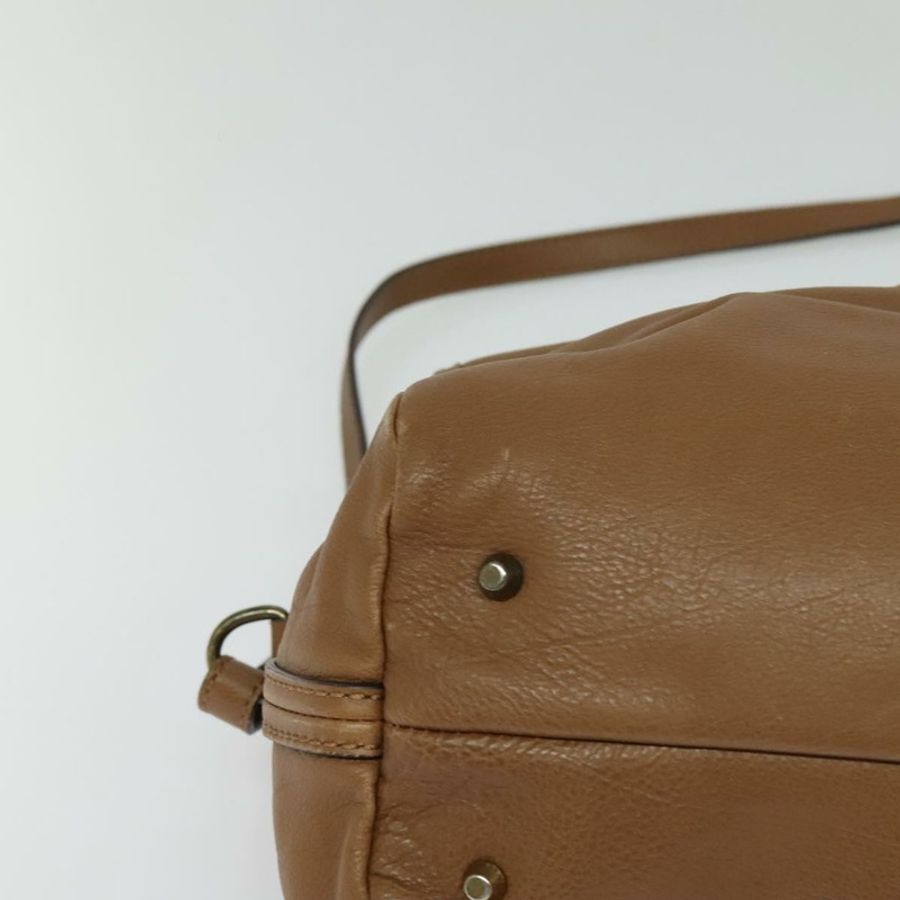 【日本直送】Chloe 手提包 皮革 兩用 棕色 金色 正品 BA1004-14
