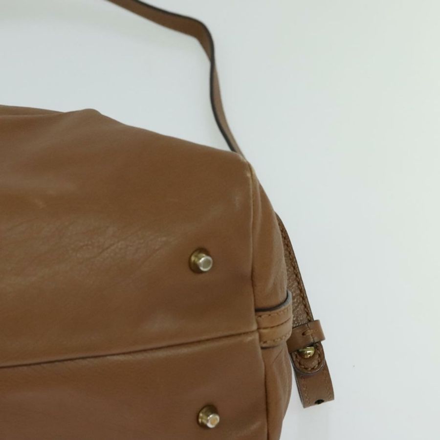 【日本直送】Chloe 手提包 皮革 兩用 棕色 金色 正品 BA1004-15