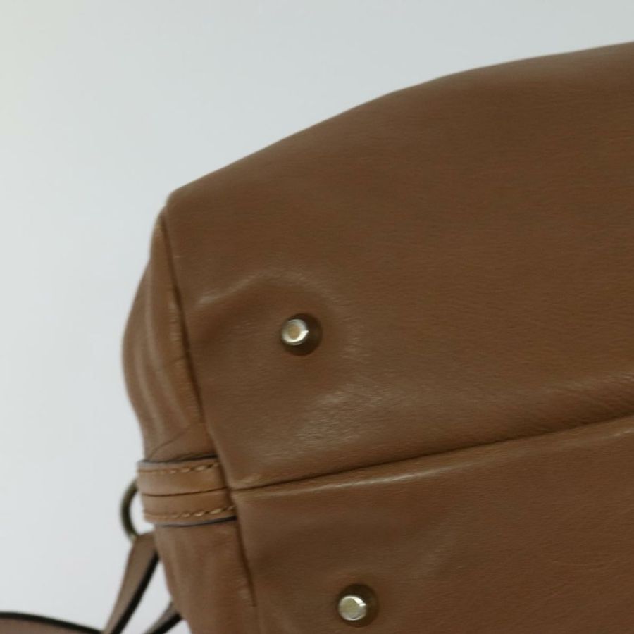 【日本直送】Chloe 手提包 皮革 兩用 棕色 金色 正品 BA1004-16