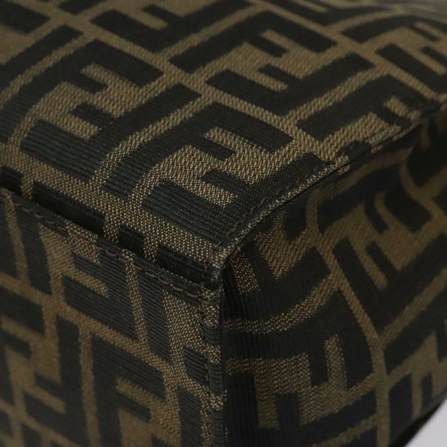 【日本直送】FENDI Zucca帆布Mamma Baguette手袋 黑色 棕色 銀色 正品 BD1155-8