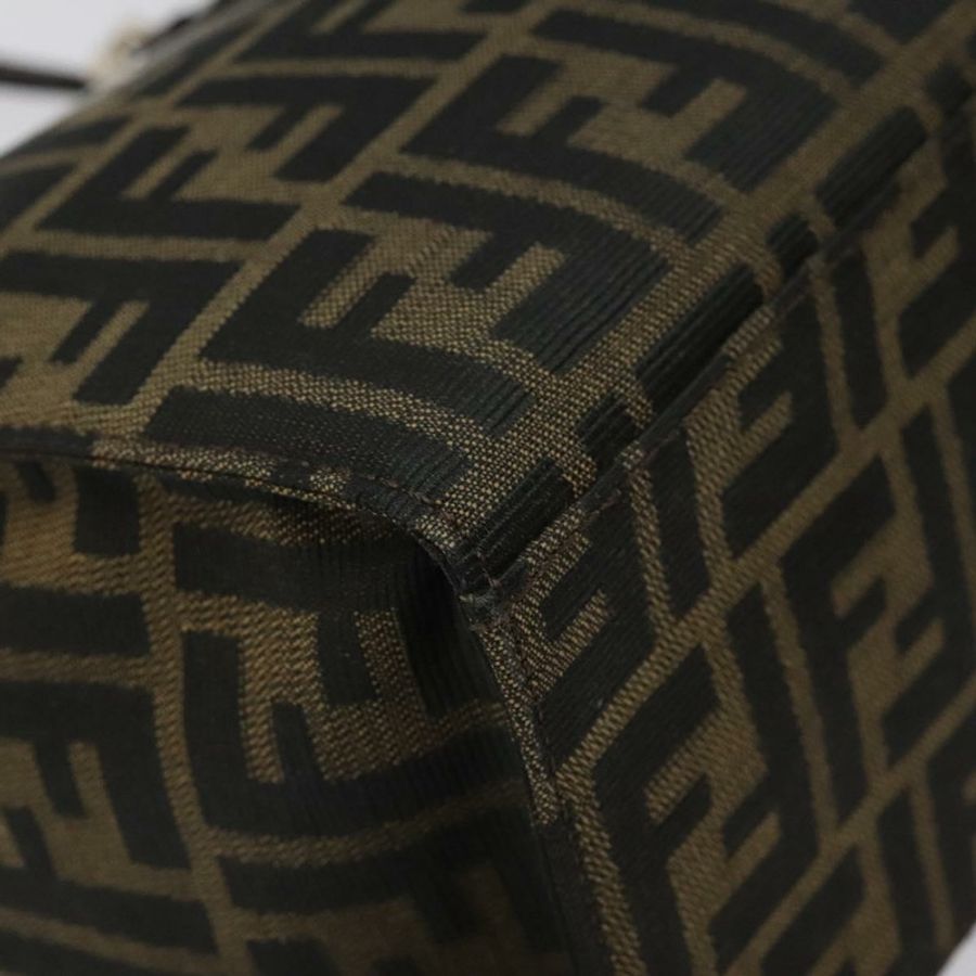 【日本直送】FENDI Zucca帆布Mamma Baguette手袋 黑色 棕色 銀色 正品 BD1155-13