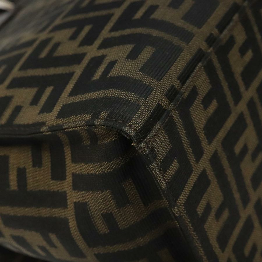 【日本直送】FENDI Zucca帆布Mamma Baguette手袋 黑色 棕色 銀色 正品 BD1155-15