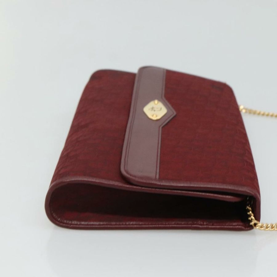 【日本直送】Christian Dior Trotter帆布鏈條單肩包 紅色金色 正品 116208-2