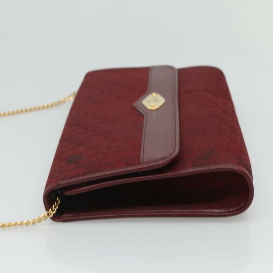 【日本直送】Christian Dior Trotter帆布鏈條單肩包 紅色金色 正品 116208-3