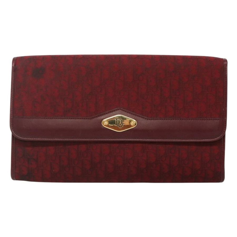 【日本直送】Christian Dior Trotter帆布鏈條單肩包 紅色金色 正品 116208-12