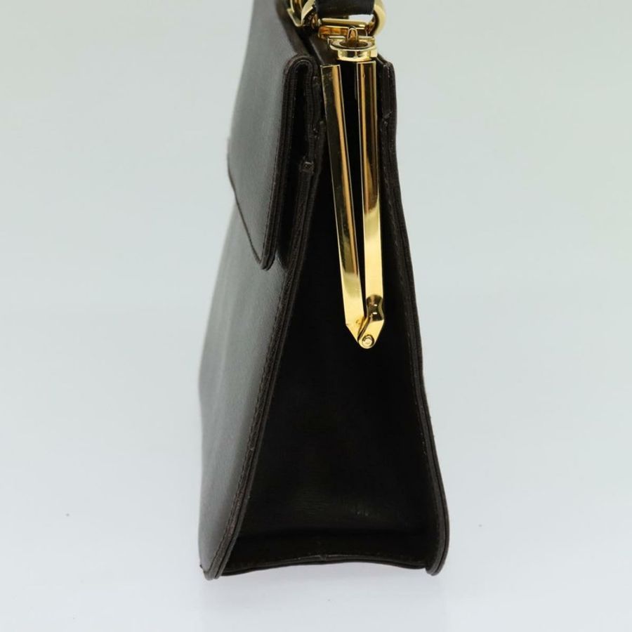【日本直送】Salvatore Ferragamo 手提包 皮革 兩用 棕色 金色 正品 BD1172-3