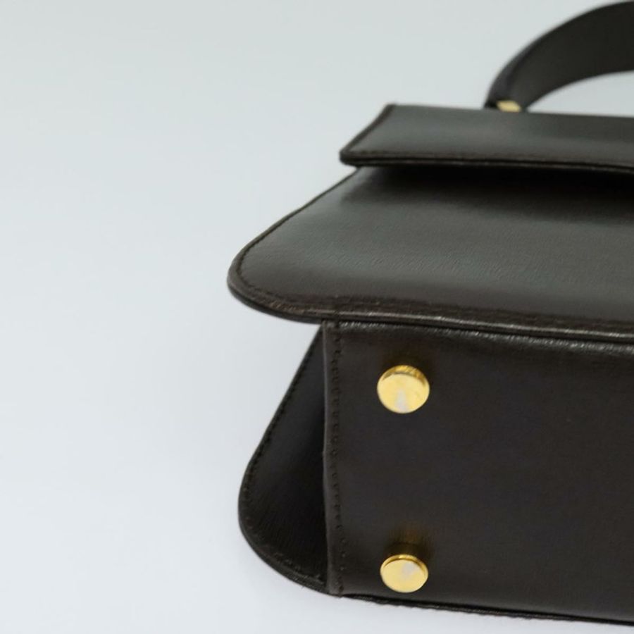 【日本直送】Salvatore Ferragamo 手提包 皮革 兩用 棕色 金色 正品 BD1172-8