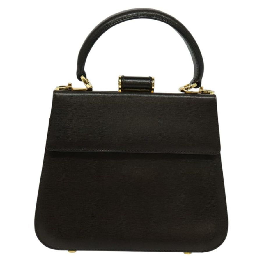 【日本直送】Salvatore Ferragamo 手提包 皮革 兩用 棕色 金色 正品 BD1172-12