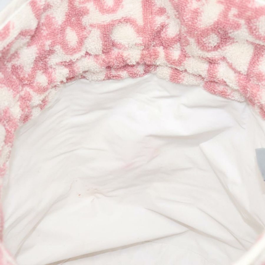 【日本直送】Christian Dior Pile Trotter 手提包 粉紅色 白色 正品 BD1288-17