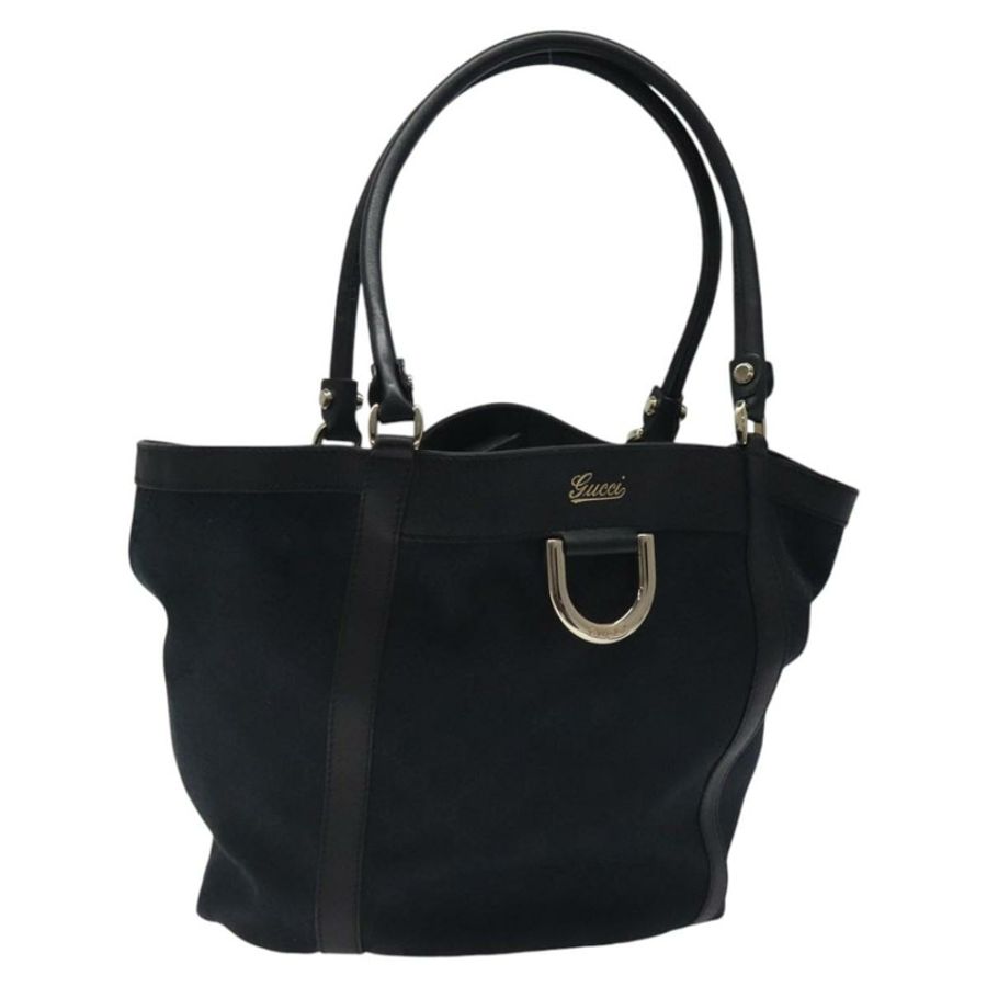 【日本直送】GUCCI GG帆布托特包 黑色金色 211982 正品 116603-0