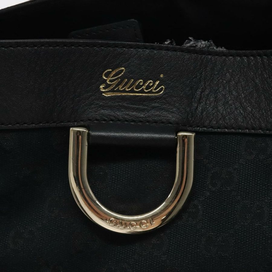 【日本直送】GUCCI GG帆布托特包 黑色金色 211982 正品 116603-16