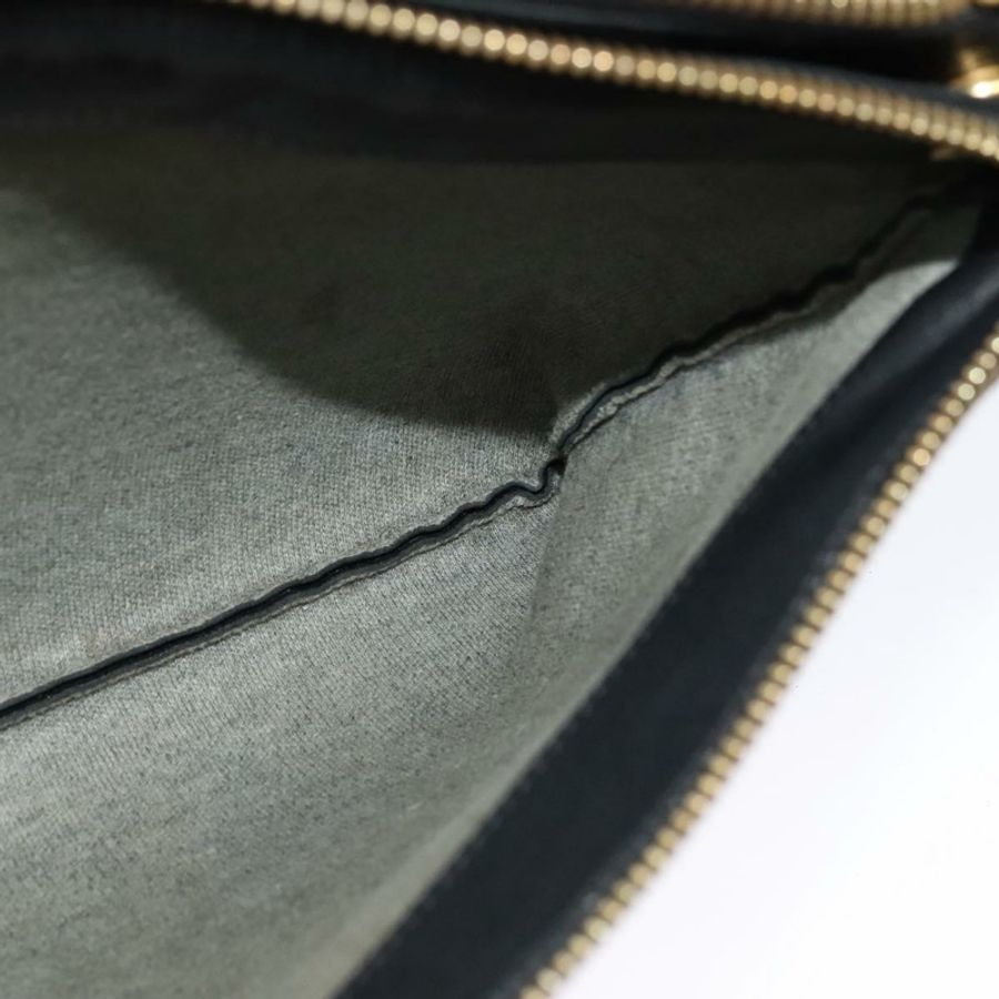 【日本直送】CELINE Trio 手提包 肩背包 皮革 黑色 金色 正品 ki5590-31