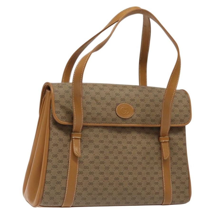 【日本直送】GUCCI Micro GG Supreme 手提包 PVC 米色 金色 000 406 4857 正品 ki5660-0