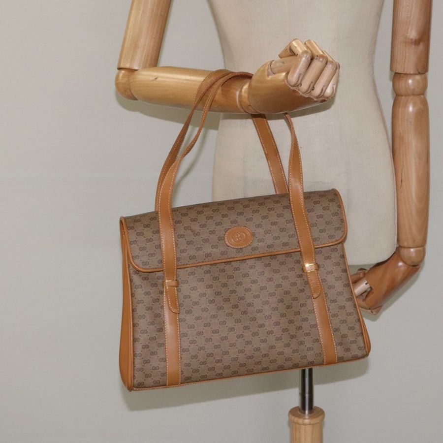 【日本直送】GUCCI Micro GG Supreme 手提包 PVC 米色 金色 000 406 4857 正品 ki5660-21