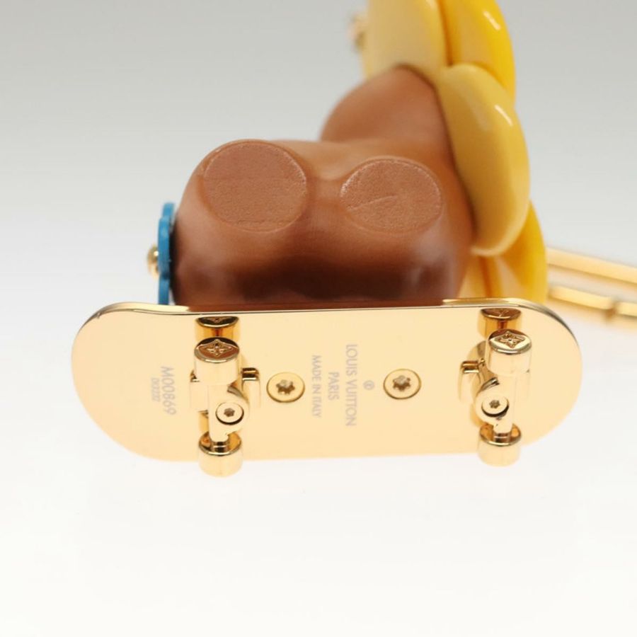【日本直送】路易威登 Petula Skate 金屬黃色吊飾 M00869 LV Auth 115991S-4